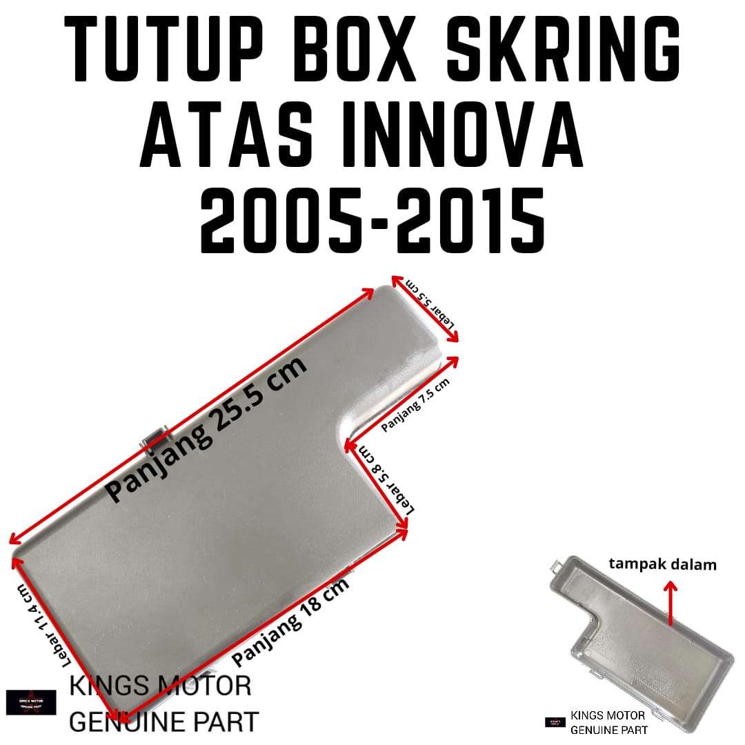 Tutup Box Skring Atas Innova 2005-2015 Harga 29,000 rupiah*Gratis Ongkir
