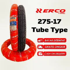 ERCO TIRE Ban Luar Motor Ring 17 NonTubeless Belakang 275-17 ERCO Tube Type Motif Keset Supra Grand Astrea Alpha Shogun