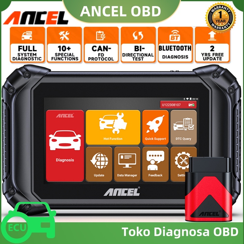 ANCEL V5 BT OBD2 Scanner Full System OE-Level Wifi Bluetooth Car Diagnostic Tool CAN-FD OBD 2 Bidirectional Diagnostic Tool With ABS Oil TPMS SAS BMS 10 Resets Automotive Scanner For All Universal Cars Giá 3,765,000 Đồng*Miễn phí vận chuyển