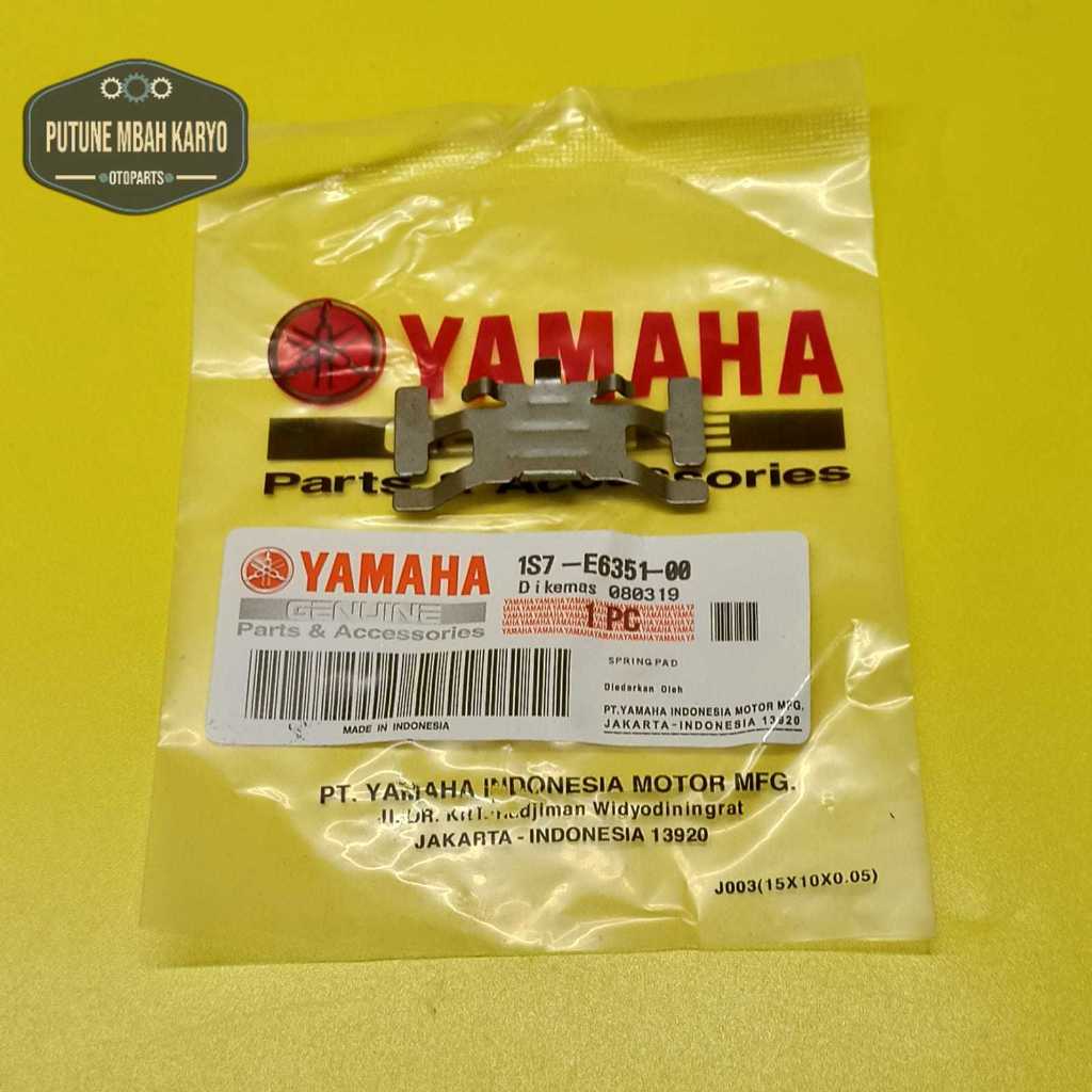 Spring Pad Plat Tahanan Dispad Kaliper Dpan Yamaha Jupiter MX Mio Sporty Smile Soul Nouvo 1S7 Harga 6,761 rupiah*Gratis Ongkir