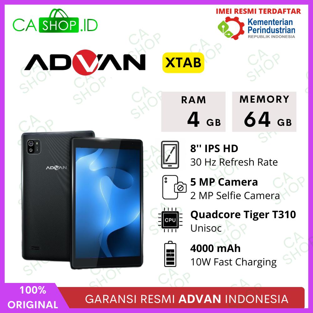 Advan XTAB - 4GB 64GB (4/64) Tablet 8" IPS New Original Garansi Resmi Harga 1,220,000 rupiah*Gratis Ongkir