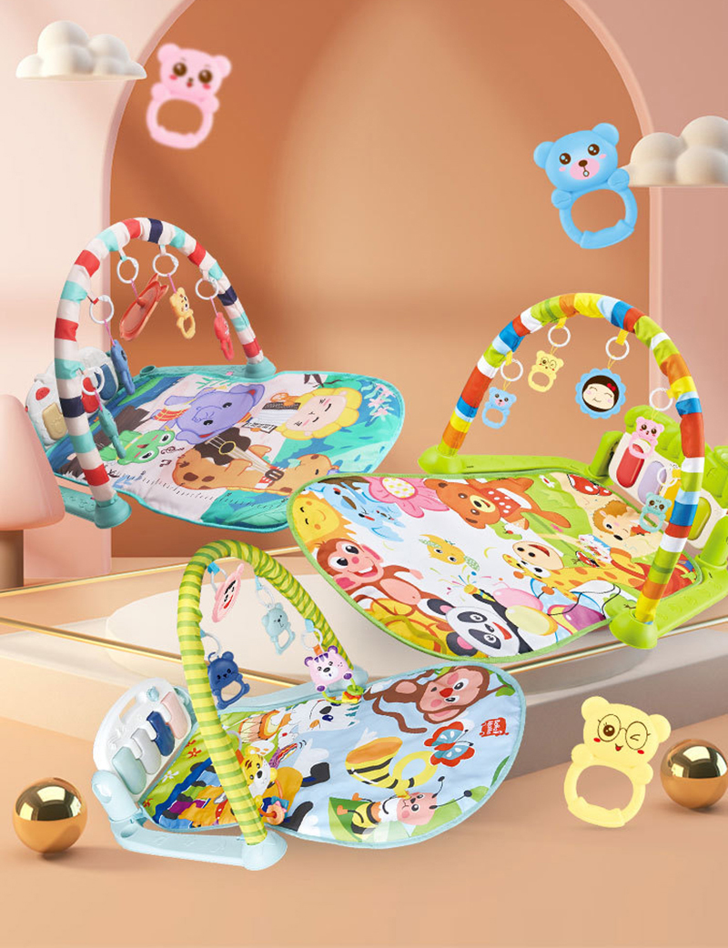Baby Play Gym Mainan Anak Bayi Rattle / Piano Playmat Matras / Kasur Bayi Playgym Musical