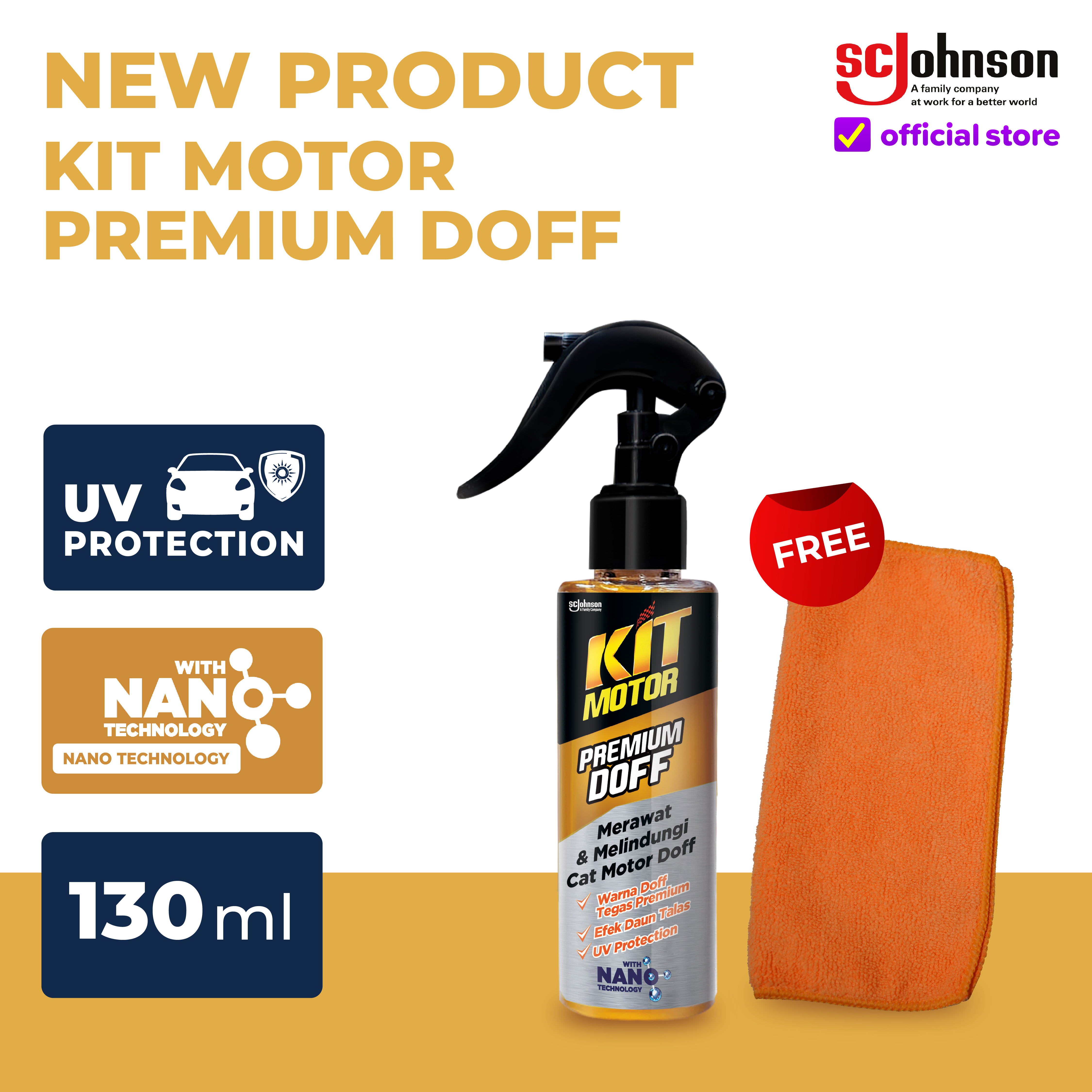 Kit Premium Doff Motorcycle 130ml Harga 35,581 Ringgit*Penghantaran Percuma