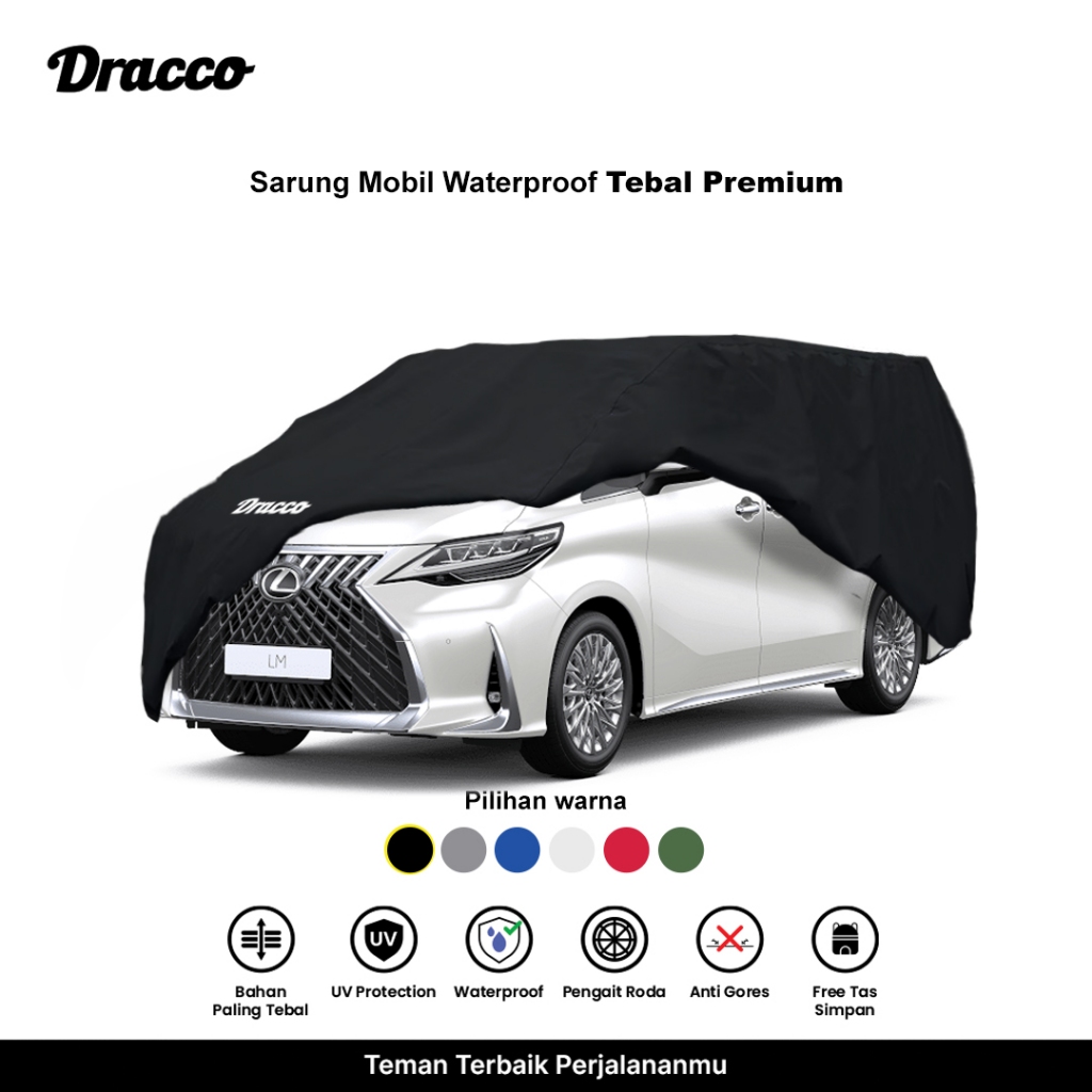 DRACCO sarung mobil LEXUS LM350 waterproof anti UV tebal CARPROOF premium free tas simpan Harga 833,333 rupiah*Gratis Ongkir