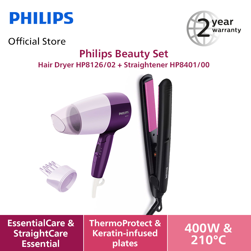 Philips Straightener StraightCare Essential Catokan Rambut