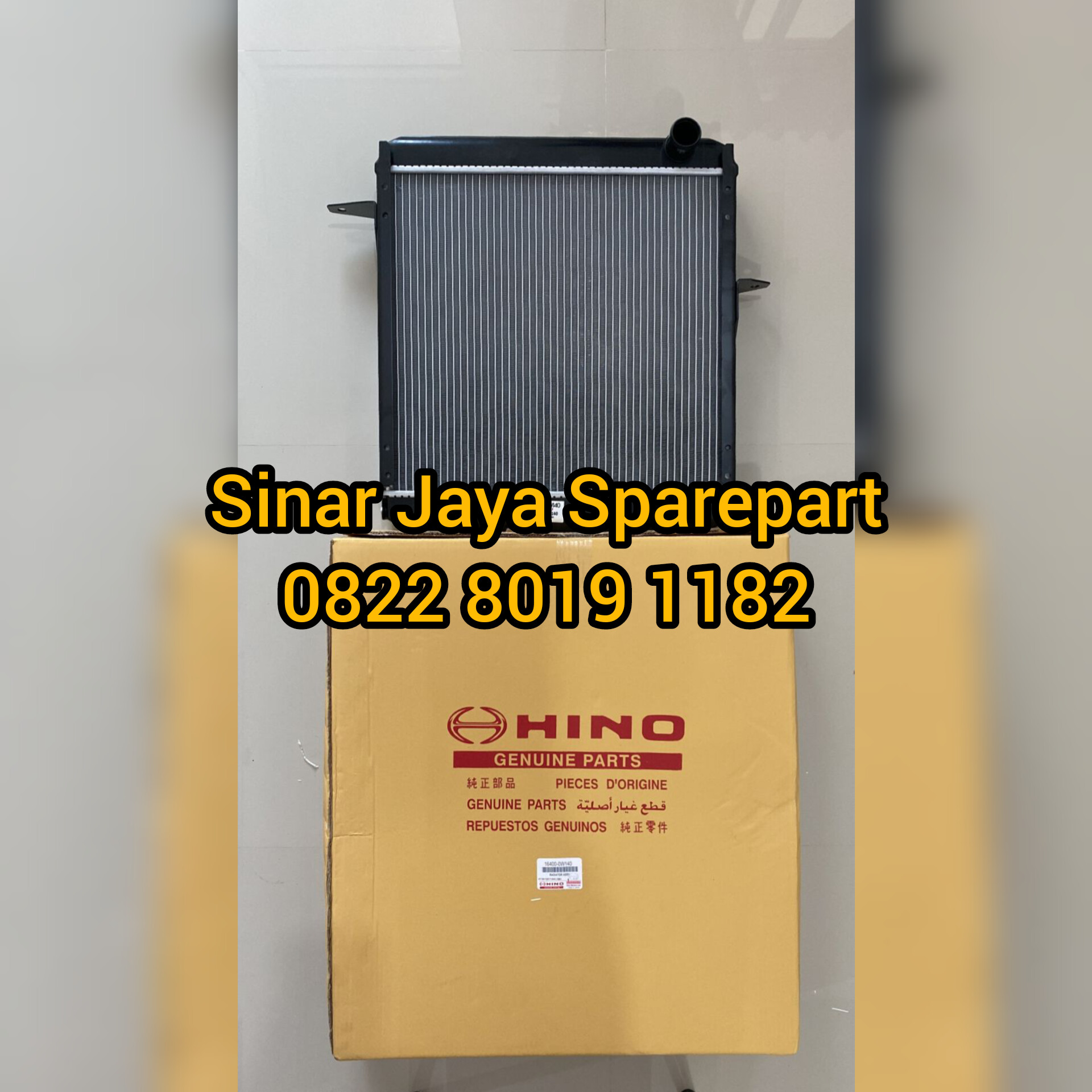 Radiator Toyota Dyna Saurus 110 130 12 Volt Hino Dutro 110 130 12 Volt 16400-0W140 Harga 1,950,000 rupiah*Gratis Ongkir