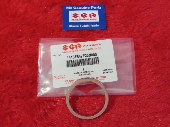 Paking Knalpot-Gasket Ex Pipe Suzuki Satria F FU150 Old Barong Facelift Carburetor 2004 - 2016 FU FI Injection 2016 - 2021 GSX 150 Bandit Raider Original SGP Best Selling Harga 20,000 rupiah*Gratis Ongkir