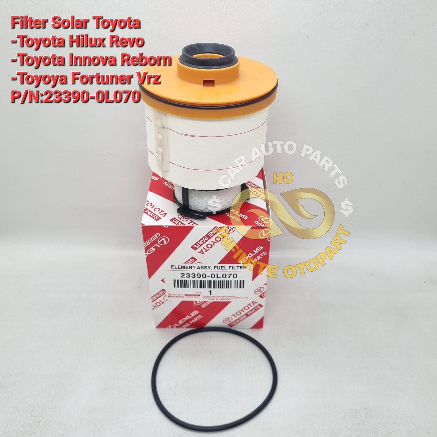 FUEL FILTER SARINGAN SOLAR TOYOTA HILUX REVO FORTUNER VRZ INNOVA REBORN GS Harga  45,000 Ringgit*Penghantaran Percuma