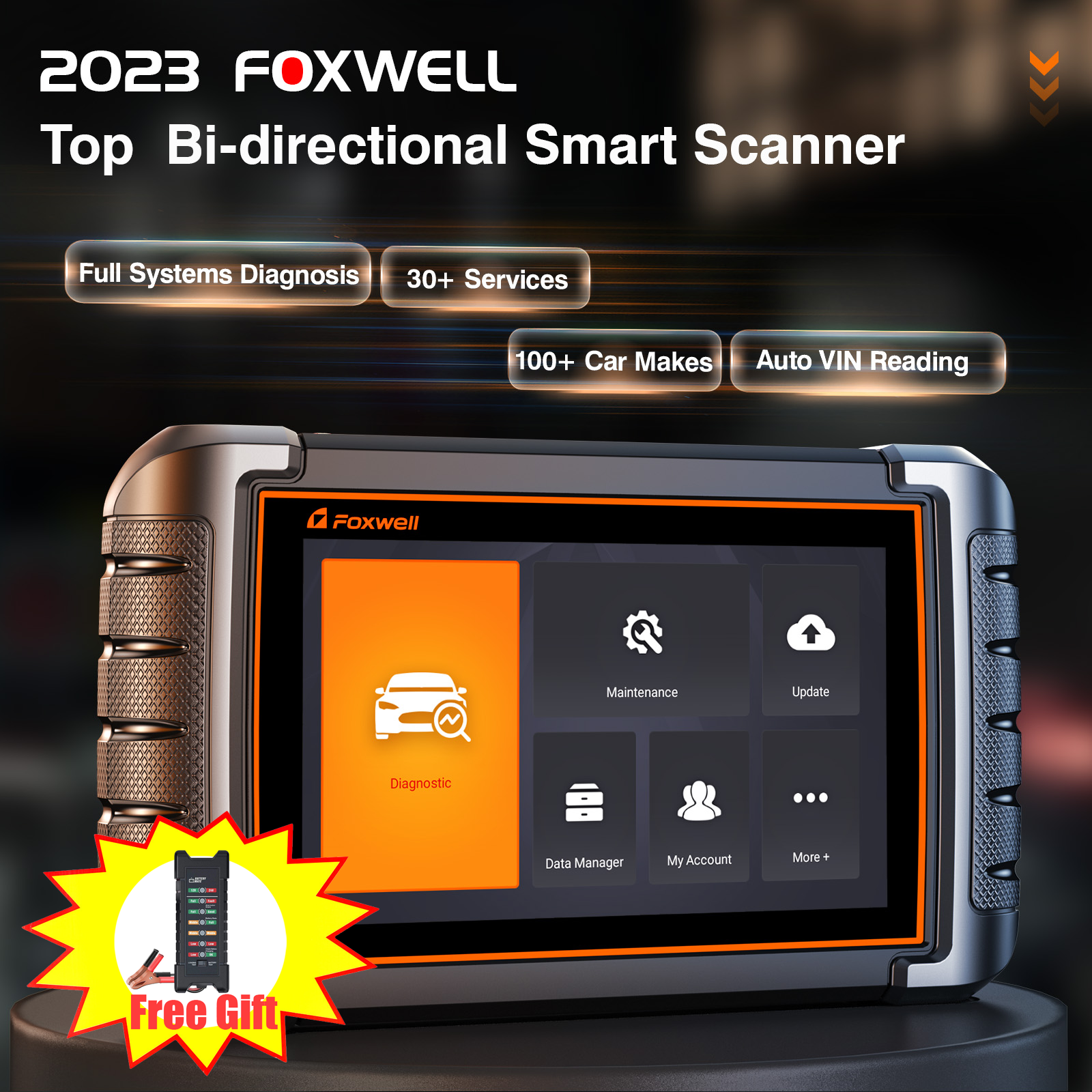 Foxwell NT809 OBD2 Scanner 2022 Sistem Penuh Pindai Oli/DPF/EPB
