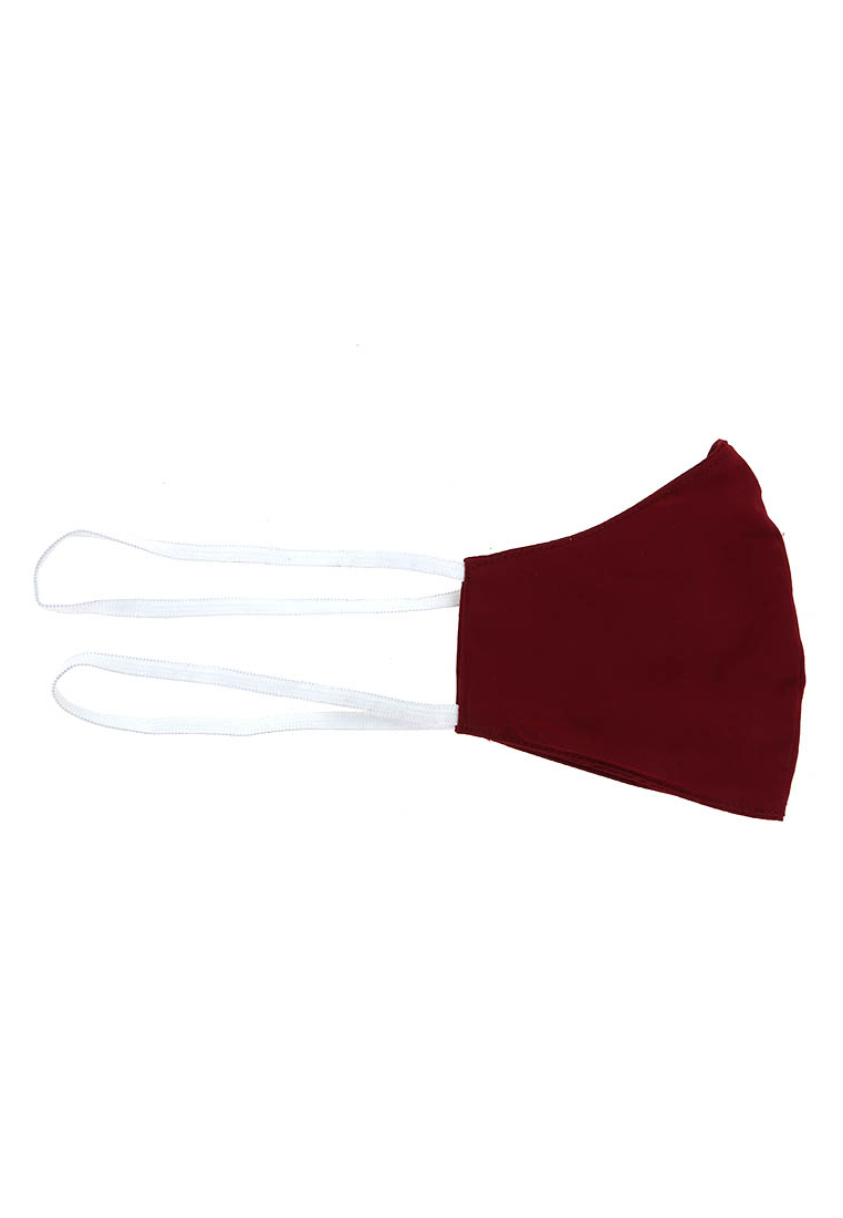 Hamlin Evelyn Masker Wanita 2 Ply Headloop Mask Breathable Washable Material Cotton ORIGINAL - Maroon Harga 142,000 rupiah*Gratis Ongkir