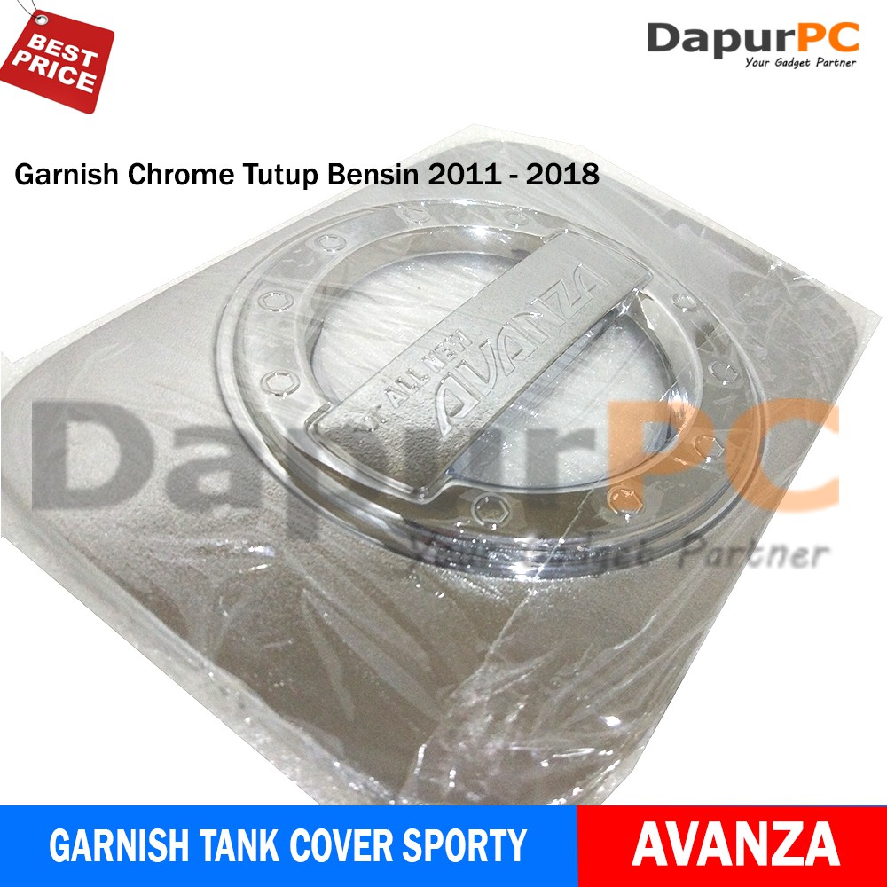 Tank Cover Mobil TOYOTA All New AVANZA Sporty Garnish Tutup Bensin Harga 37,200 rupiah*Gratis Ongkir