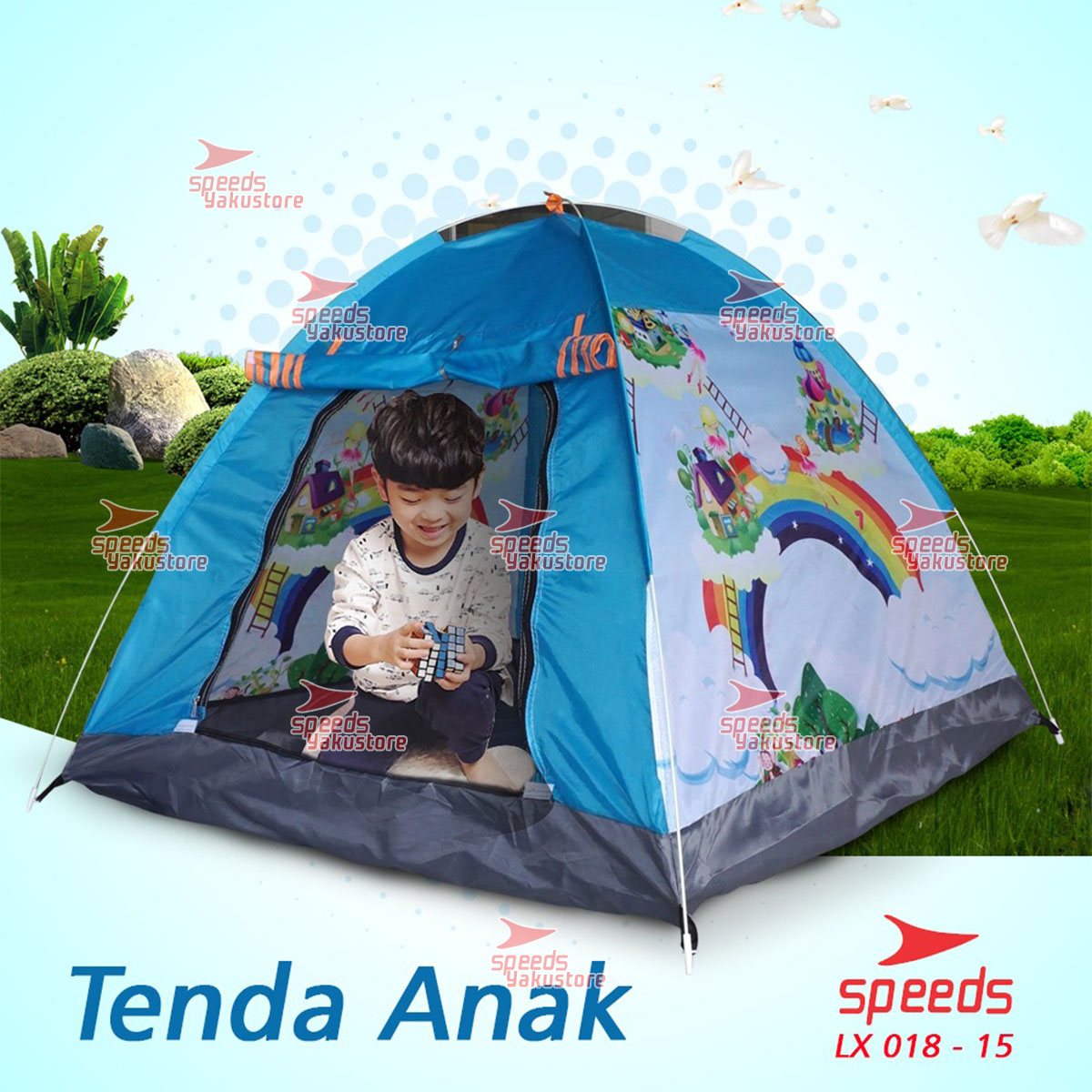 Promo TENDA KEMPING ANAK MOTIF SPIDERMAN KEMAH MAINAN ANAK Diskon 2% di  Seller Aqila Store99 - Cengkareng Timur, Kota Jakarta Barat