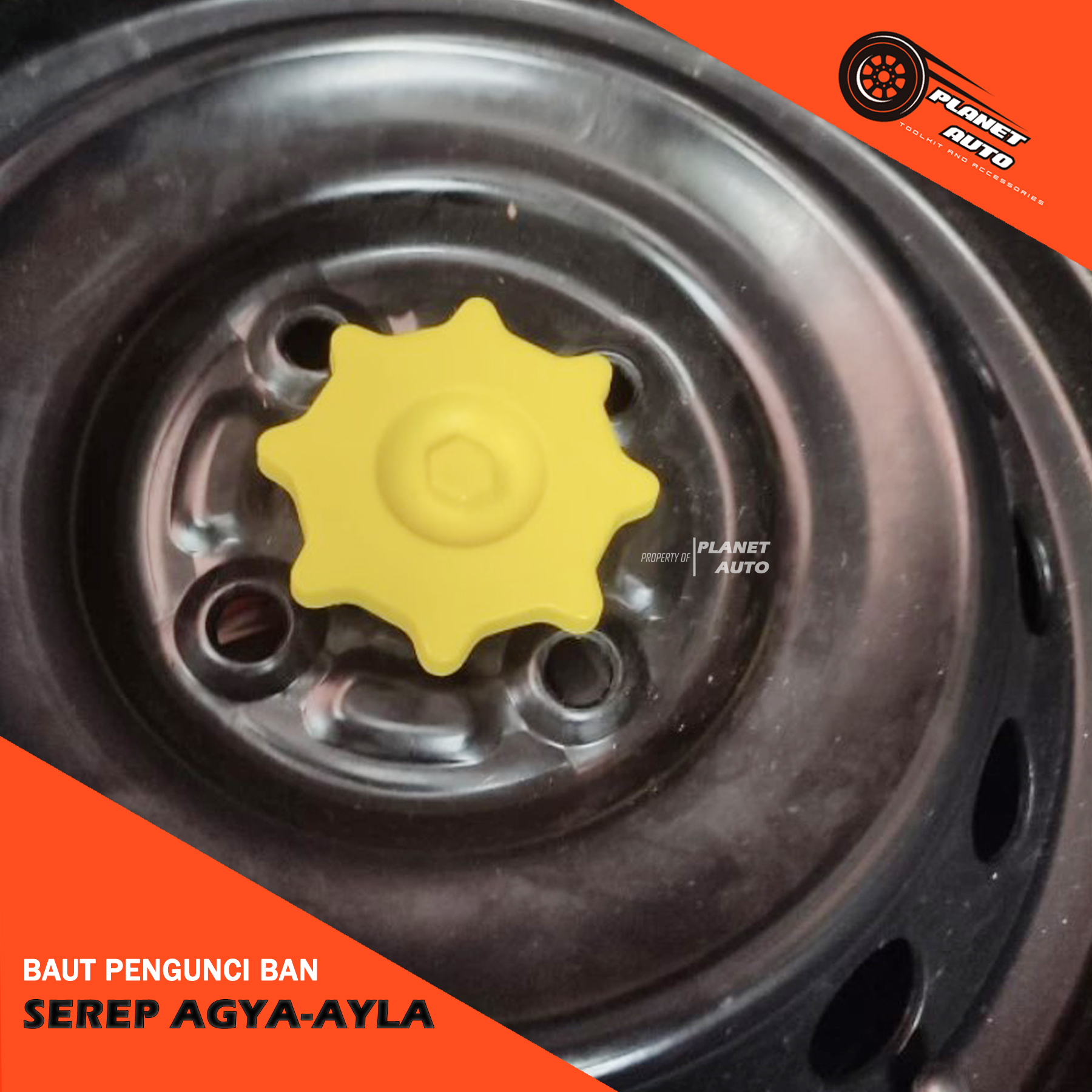 Toyota Agya Ayla Spare Tire Locking Bolt Harga  59,999 Ringgit*Penghantaran Percuma