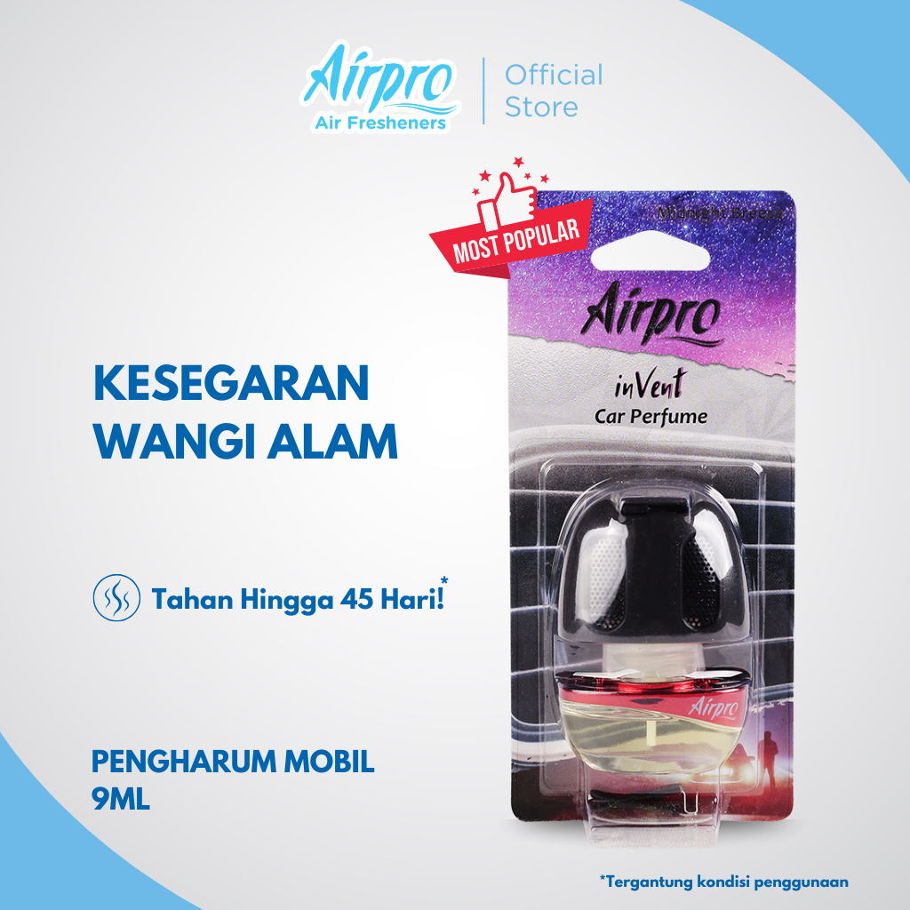 Airpro inVent Midnight Breeze Parfum Mobil Klip Harga 44,955 rupiah*Gratis Ongkir