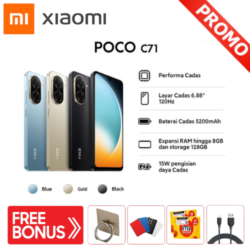 Poco C71 4+4/128g - Powerful Octa-Core Processor Smartphone Harga  1,090,000 Ringgit*Penghantaran Percuma