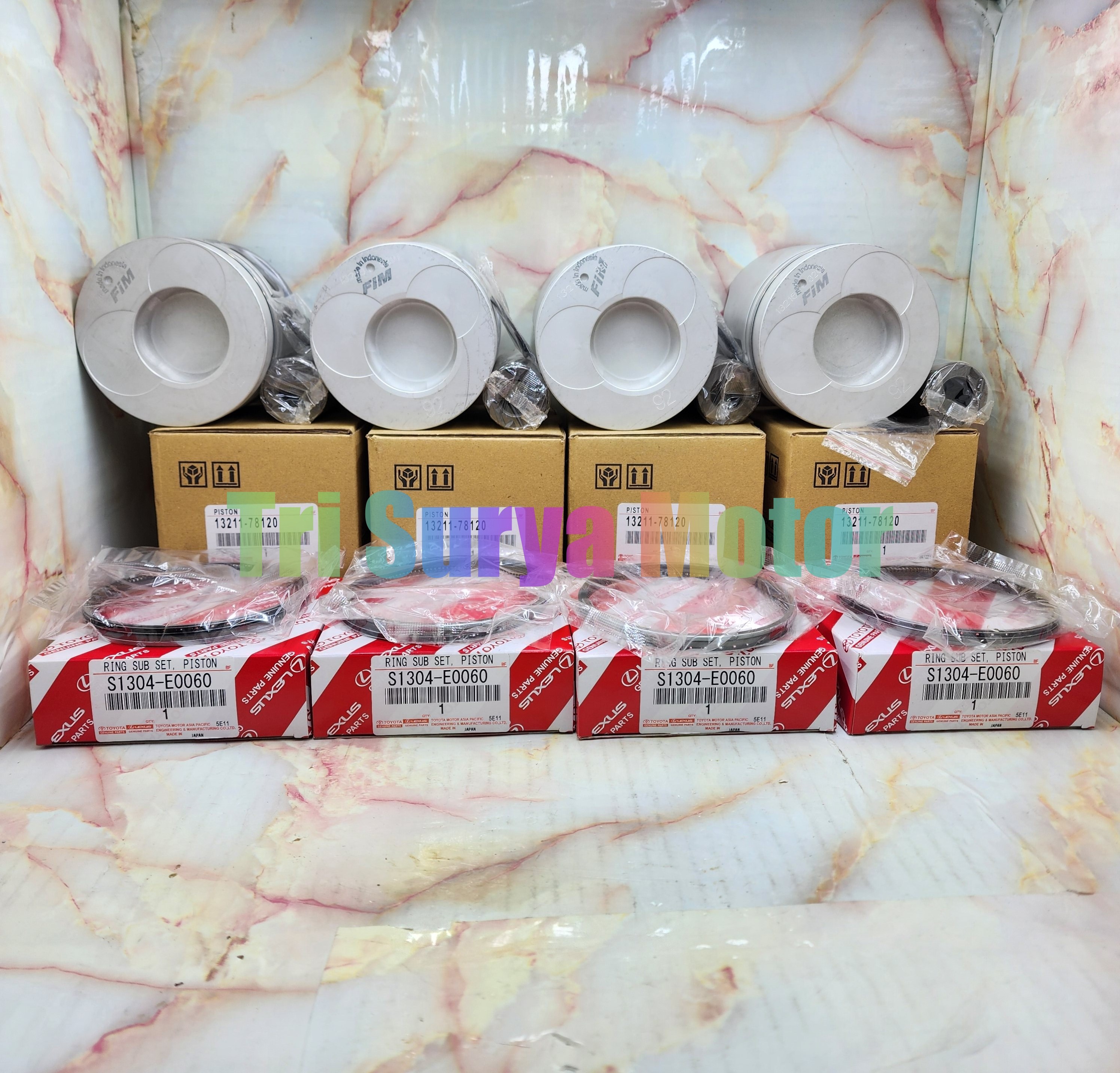 Piston Assy Seher Seker Set Ring Piston Set Dyna Ht125 Alfin Baja STD Harga 1,950,000 rupiah*Gratis Ongkir