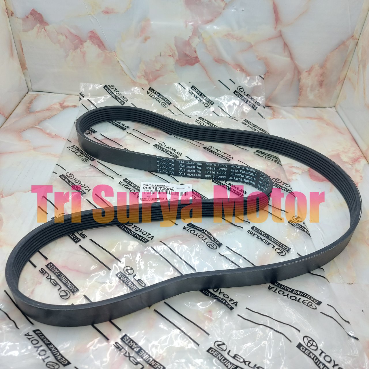 VAN BELT FAN BELT TALI KIPAS INNOVA DIESEL/HILUX VIGO/FORTUNER 7PK1516 90916-T2006 ORI Harga 155,000 rupiah*Gratis Ongkir