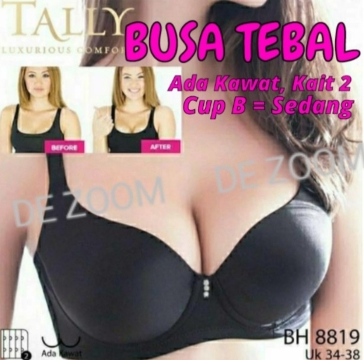 Push Up bra merek tally busa tebal pakai kawat kait 2 / size 34-36-38