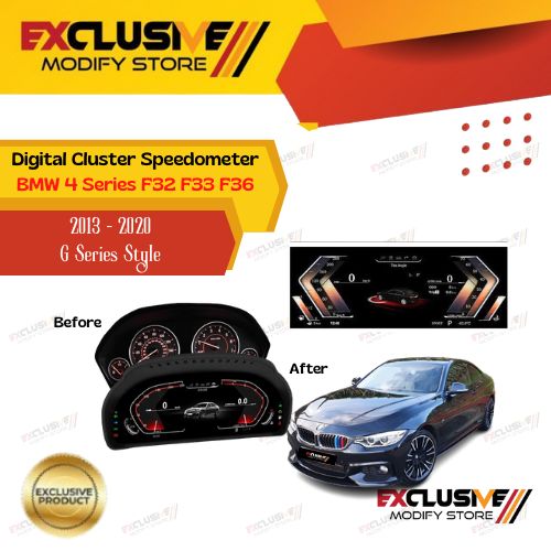 DIGITAL CLUSTER SPEEDOMETER FOR BMW F32 F33 F36 (13-20) G SERIES STYLE Harga  12,750,000 Ringgit*Penghantaran Percuma
