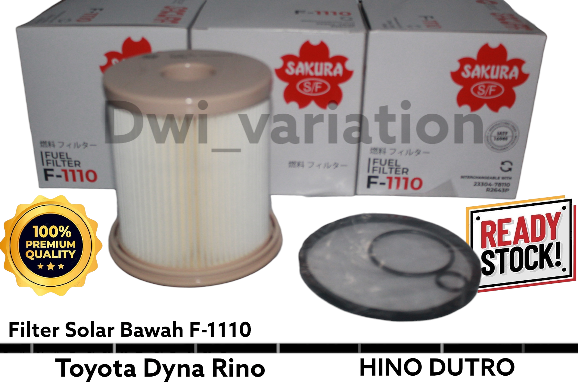 FILTER SOLAR BAWAH TOYOTA DYNA RINO HT125,110PS ORIGINAL PRODUK SAKURA F-1110 Harga 65,800 rupiah*Gratis Ongkir