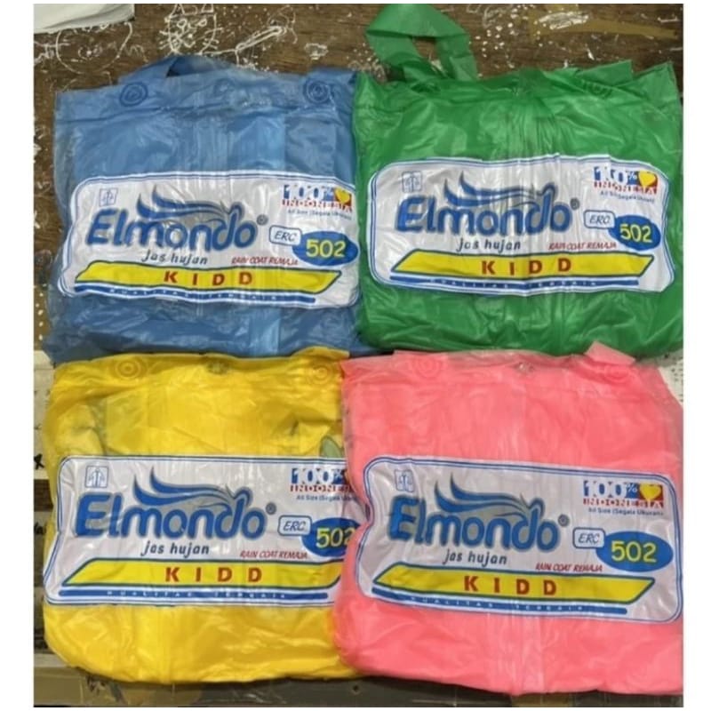Elmondo 602 Raincoat Teenager Kid Jacket Pants Cheapest Harga 64,000 rupiah*Gratis Ongkir