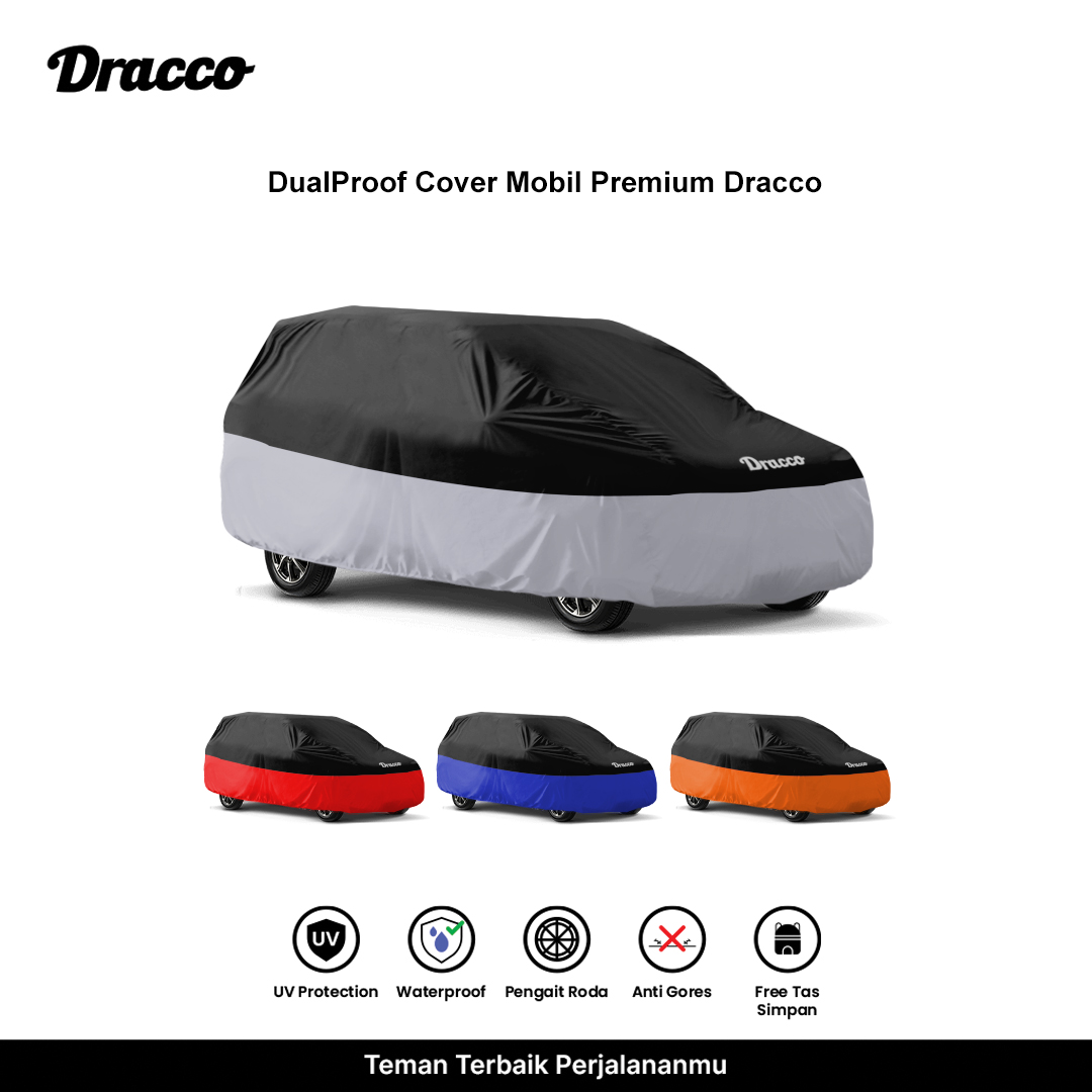 DRACCO sarung mobil TOYOTA CALYA SIGRA Dualproof waterproof anti gores UV protection free tas simpan Harga 283,200 rupiah*Gratis Ongkir