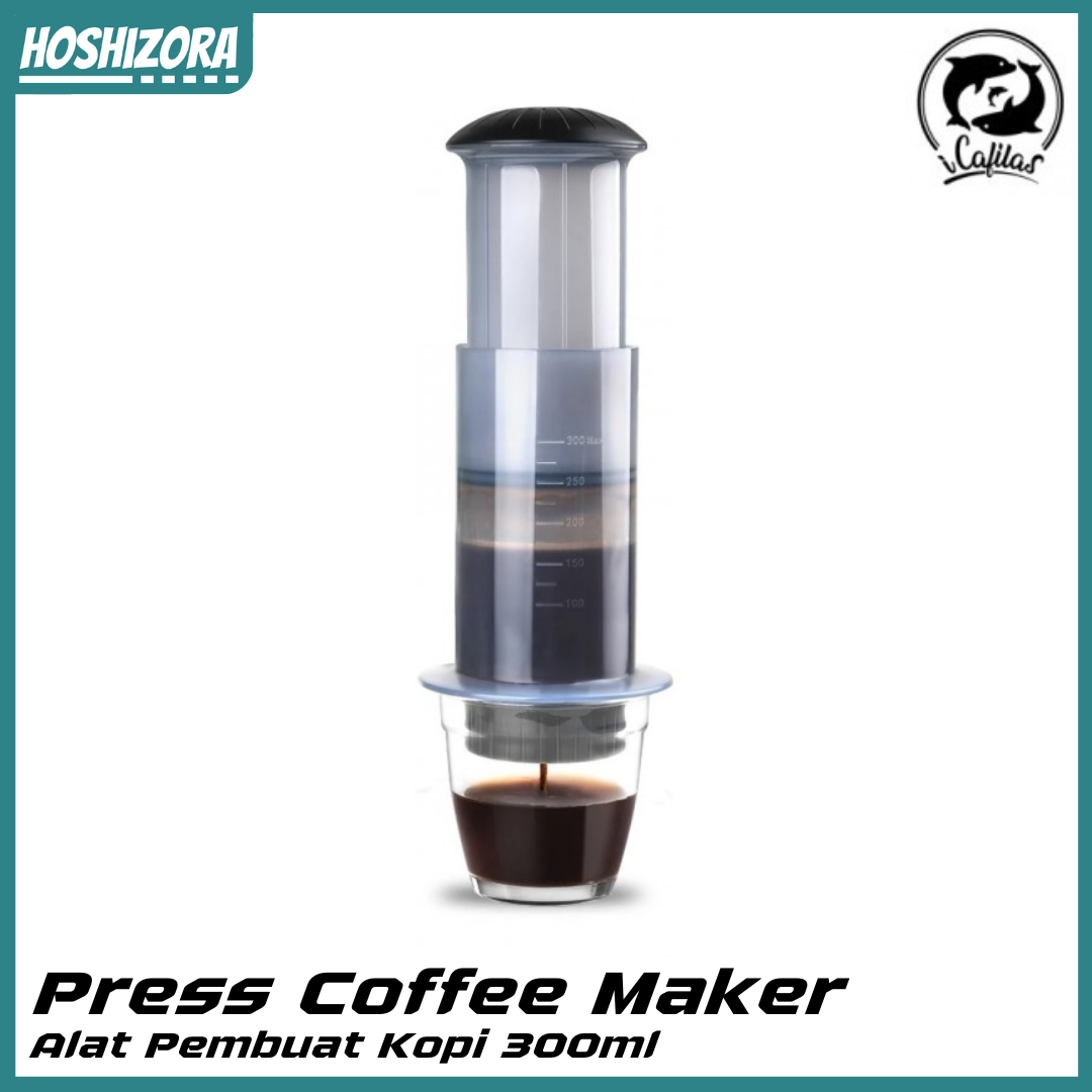 iCafilas Press Coffee Maker 300ML - Alat Pembuat Kopi