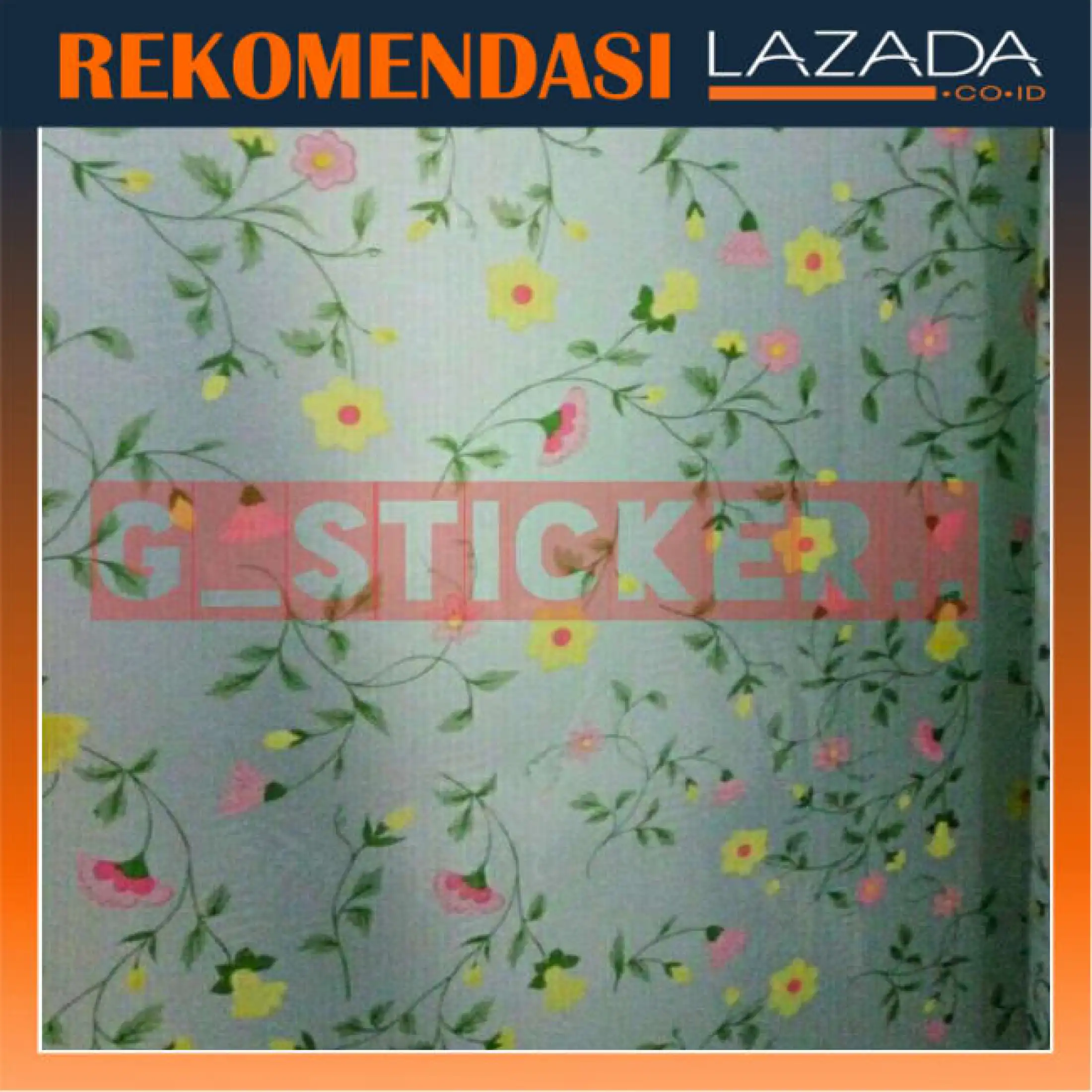 Sticker Stiker Kaca Kaca Film Sanblas Motif Bunga Variasi Lazada Indonesia