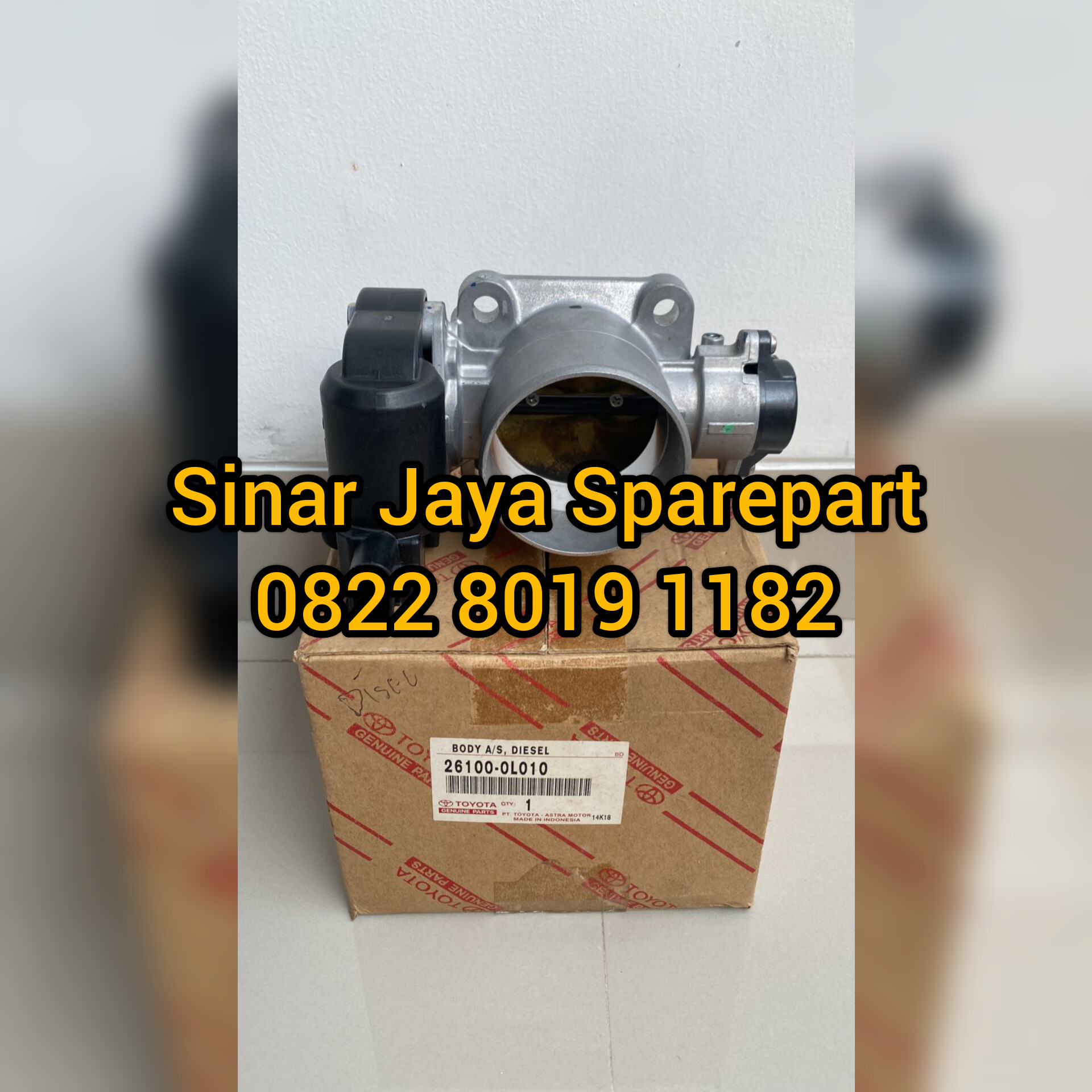 Throttle Body Hilux 3.0cc 2.5cc Fortuner 3.0cc 2.5cc Innova 2.5cc Original 26100-0L010 / 26100-30070 Harga 2,300,000 rupiah*Gratis Ongkir