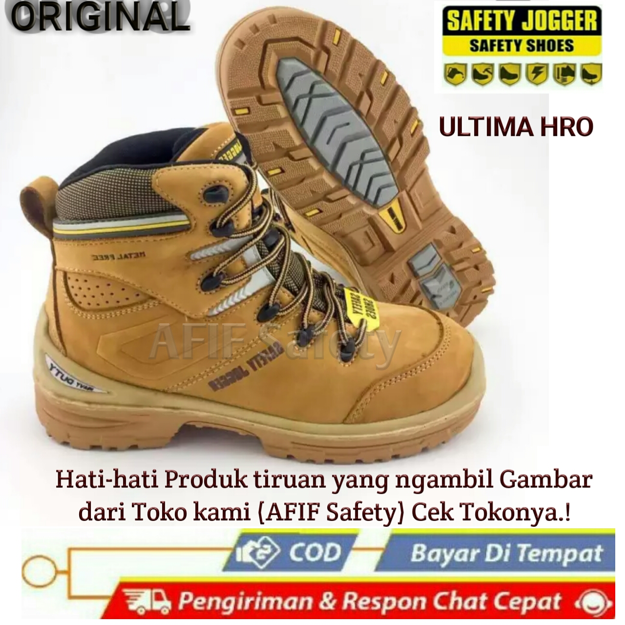 Sepatu Safety Jogger ULTIMA S3 HRO / Safety Joger Ultima / Safety Boots / Sepatu Pria / Safety Jogger