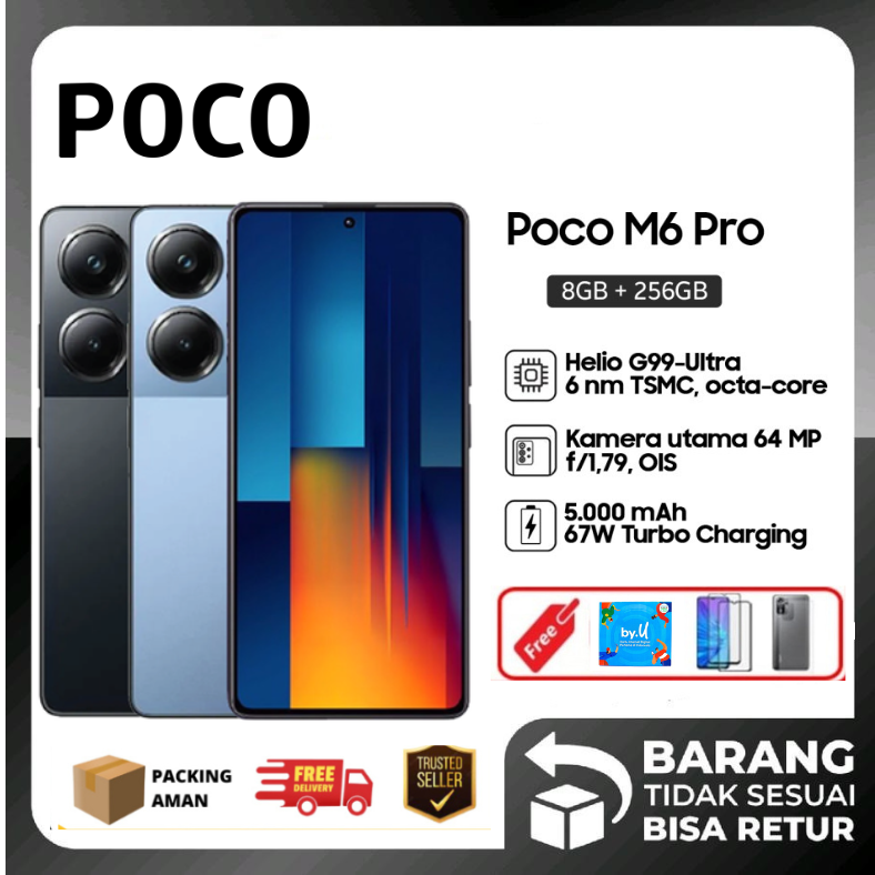XIAOMI POCO M6 & M6 PRO RAM 8 GB ROM 256 GB - Garansi Harga  1,730,000 Ringgit*Penghantaran Percuma