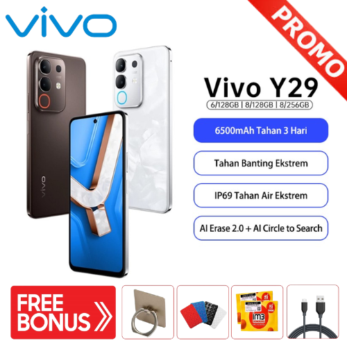 Vivo Y29 6/128 8/128 8/256GB-Snapdragon 685 Harga  1,759,000 Ringgit*Penghantaran Percuma