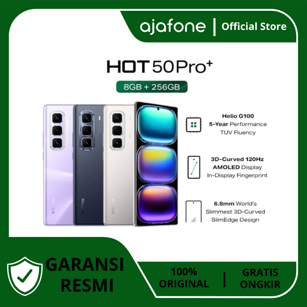 Infinix Hot 50 pro + 8/256GB NFC authorized warranty Infinix Indonesia Harga 2,799,000 rupiah*Gratis Ongkir