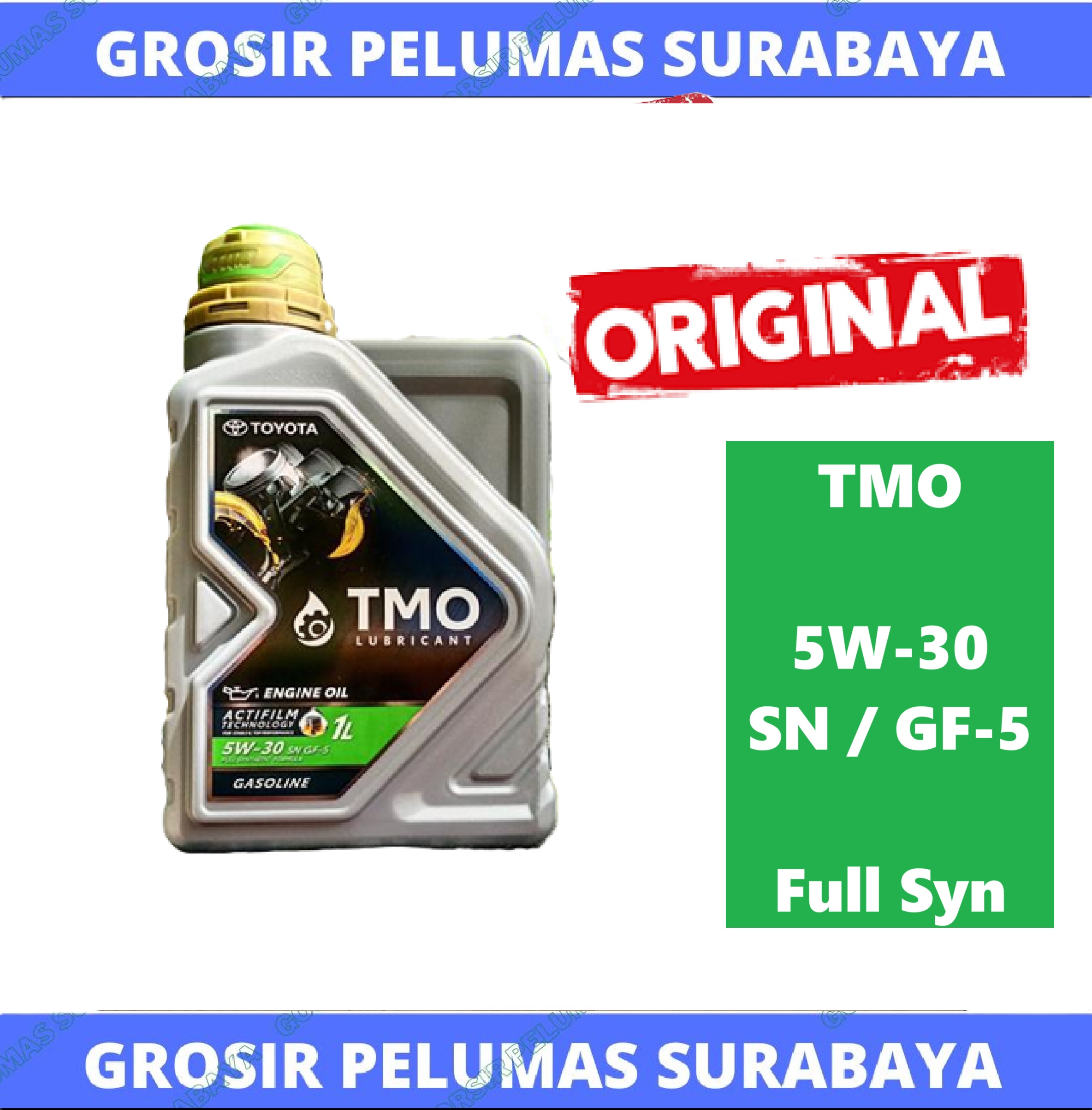 Original Toyota oil green gasoline Toyota TMO gasoline Green 5W/30 5W-30 bottle 1 liter 1-ltmo 5W 30 1 liter original Harga 99,999 rupiah*Gratis Ongkir