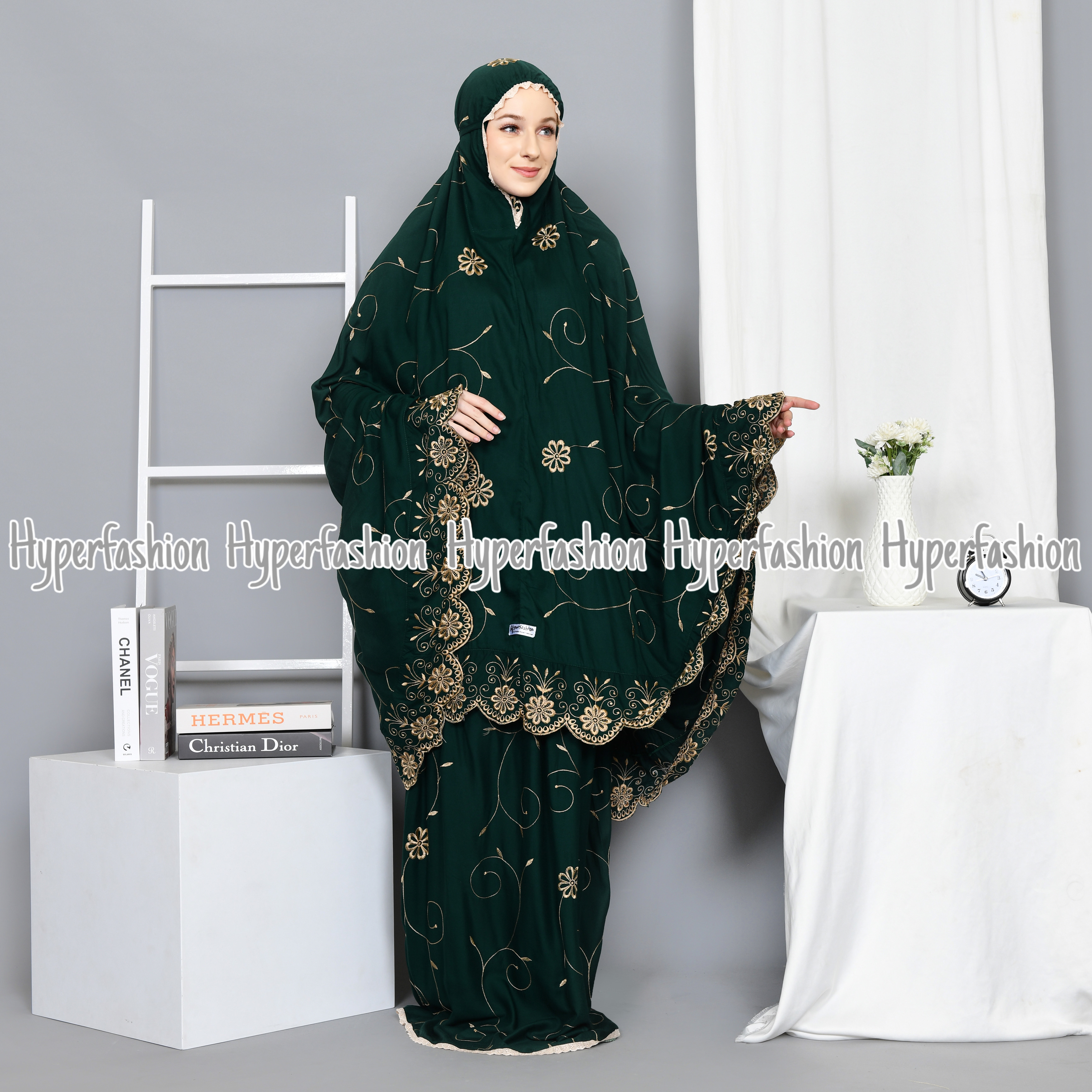 Latest Gracella Adult Mukena Premium Exclusive Cotton Bonus Bag and Tasbih