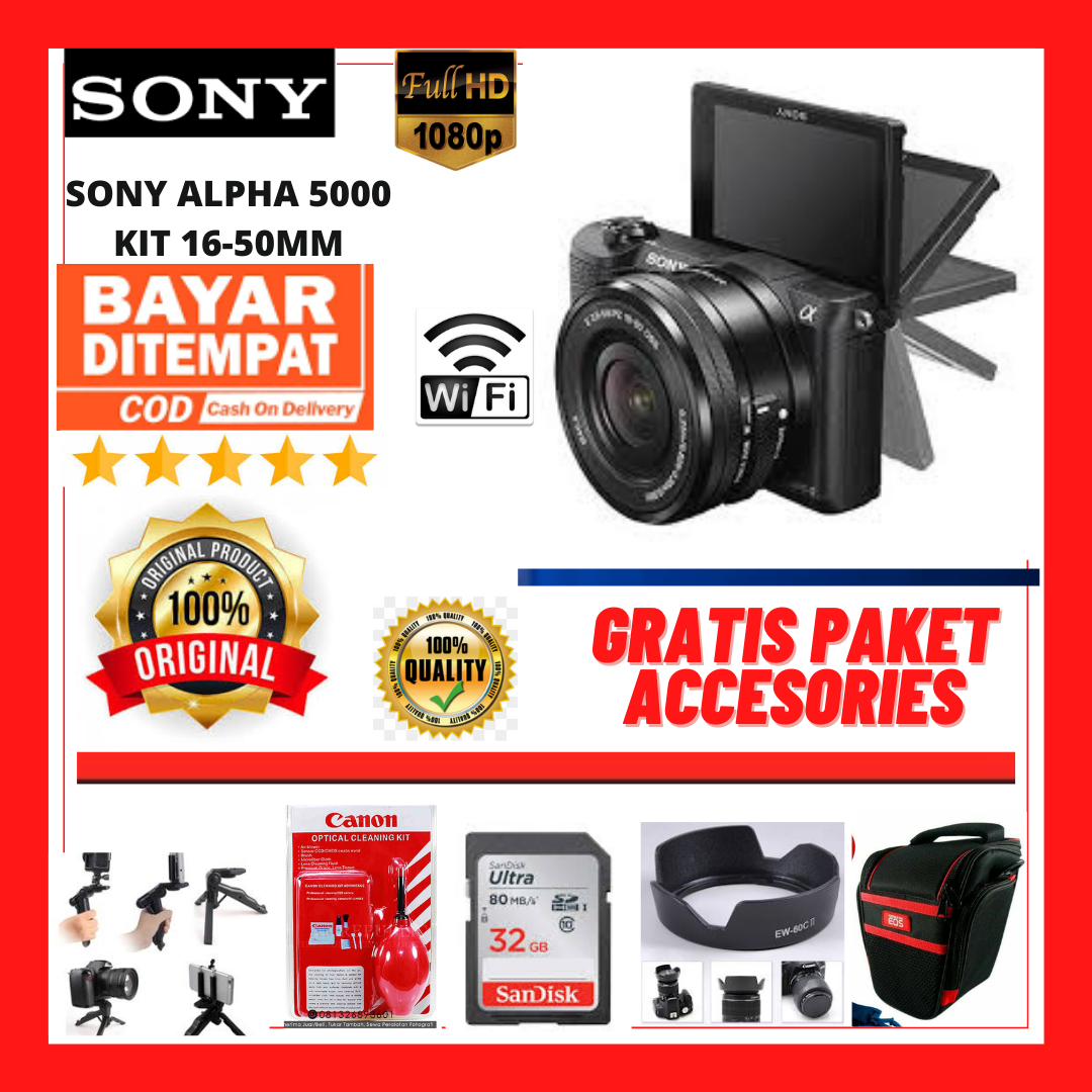 Jual Kamera Sony Alpha 5000 Terbaru Online dengan Harga Terbaik