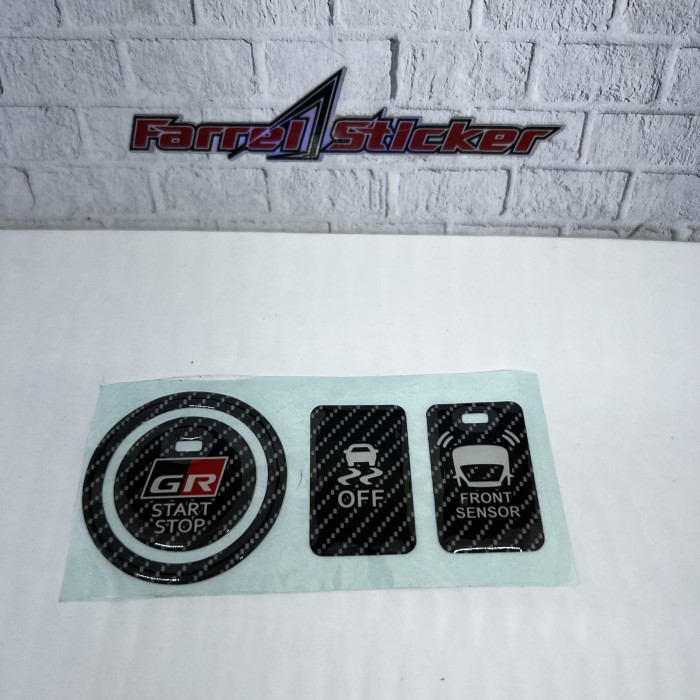 stiker Emblem sticker TOMBOL START STOP ENGINE BUTTON TOYOTA GR SPORT - Hitam Giá 19,000 Đồng*Miễn phí vận chuyển