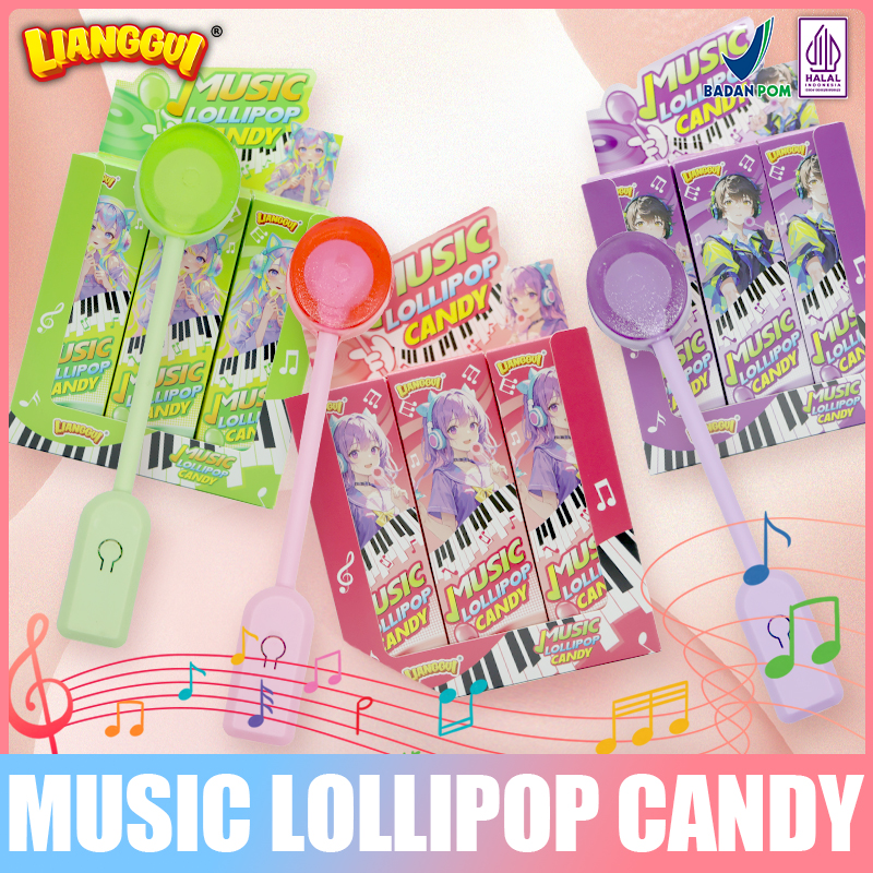 Lianggui Candy Music lollipop viral halal hadiah kids & Office Limited Edition