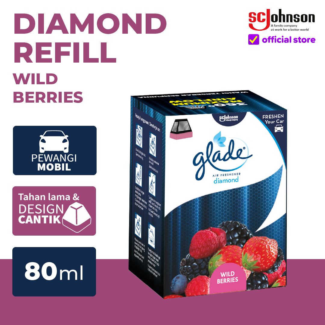 Glade Diamond Wild Berries Refill 80ml Harga 24,660 rupiah*Gratis Ongkir