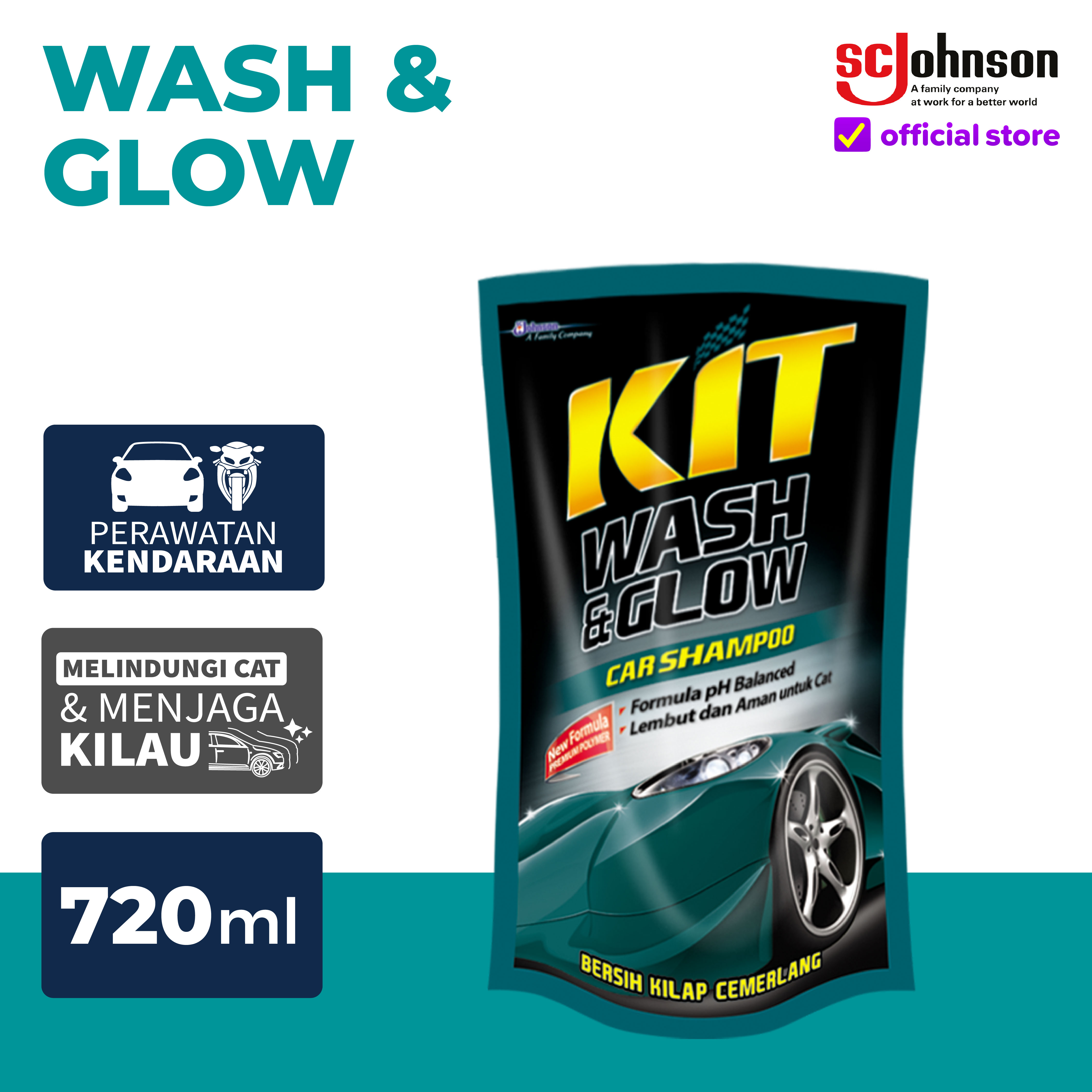 Kit Wash & Glow Pouch 720mL Harga 14,470 rupiah*Gratis Ongkir