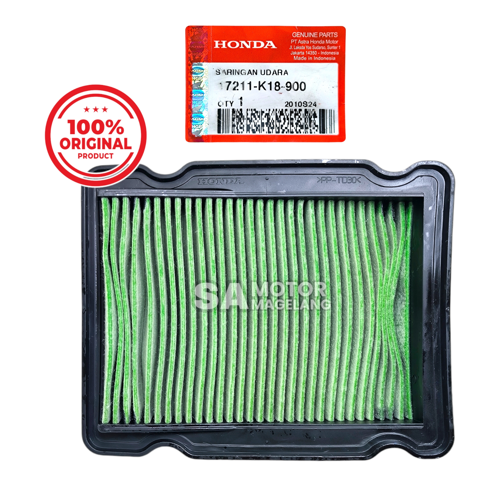 BUSA SARINGAN FILTER UDARA VERZA ORIGINAL AHM 17211-K18-900