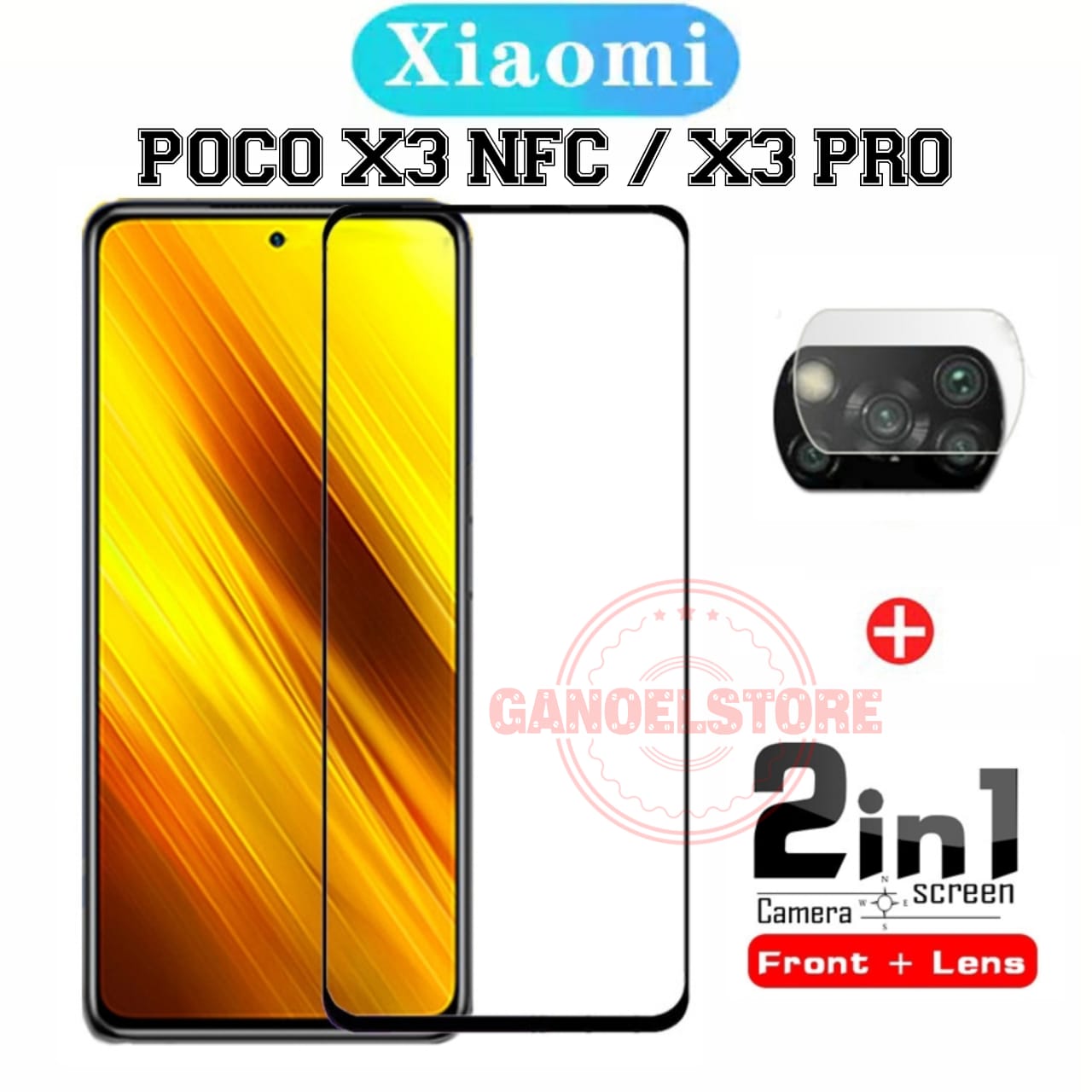 Tempered Glass Xiaomi POCO X3 PRO POCO X3 NFC Paket 2in1