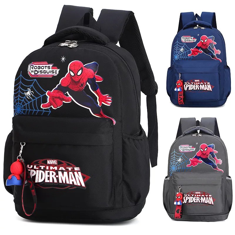 Lazada Indonesia - Tas Ransel Anak Laki-Laki Karakter Kartun Disney Spyderman Backpack Anak Sekolah Unisex
