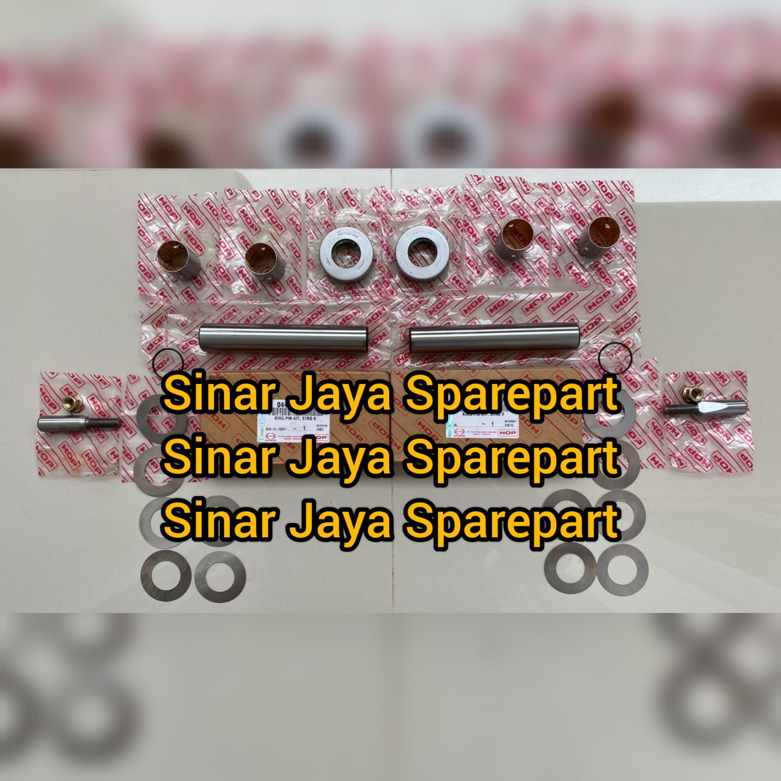 King Pin Atau King Pen Toyota Dyna Saurus All Tipe Hino Dutro All Tipe Original 04431-LHE70 / 04431-36090 / 04431-37460 Harga 1,300,000 rupiah*Gratis Ongkir