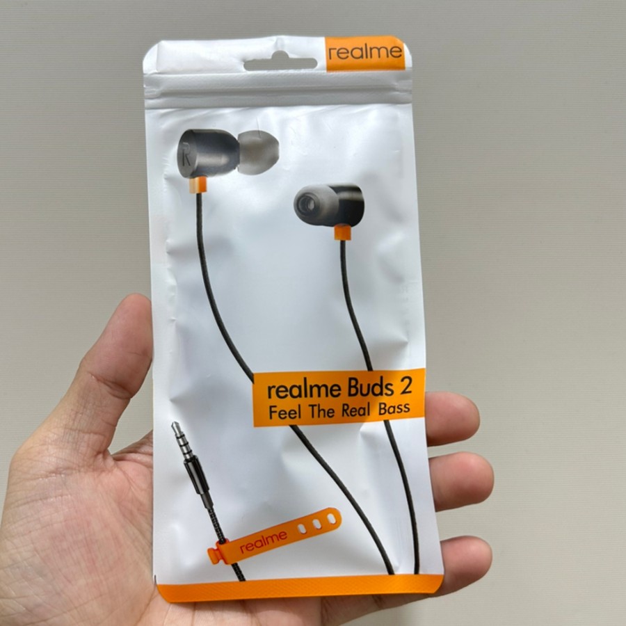Headset Handsfree Earphone Realme Buds magnet original Lazada