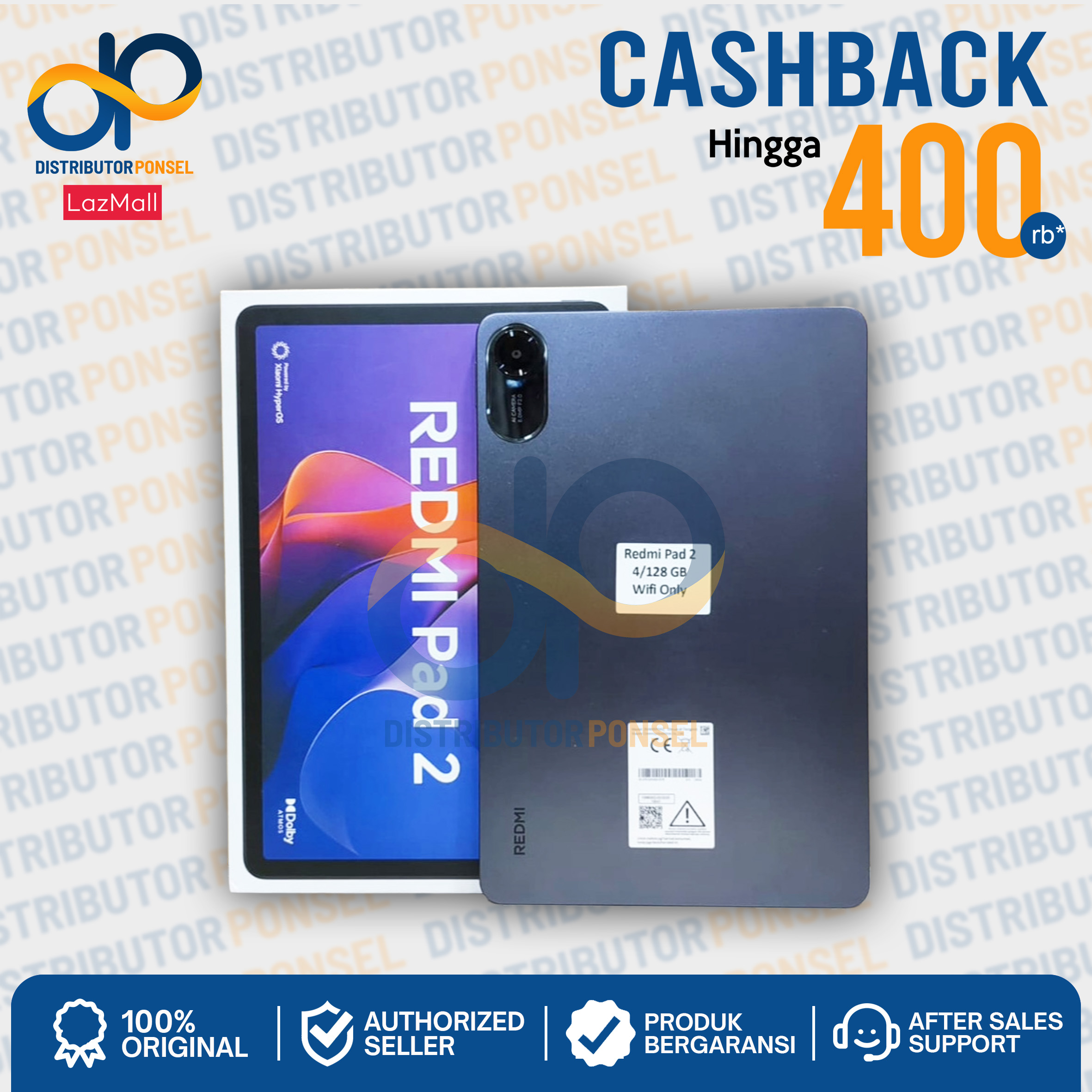 Xiao Redmi pad 2 4/128GB 11 Helio G100-Ultra official warranty Harga  2,021,000 Ringgit*Penghantaran Percuma