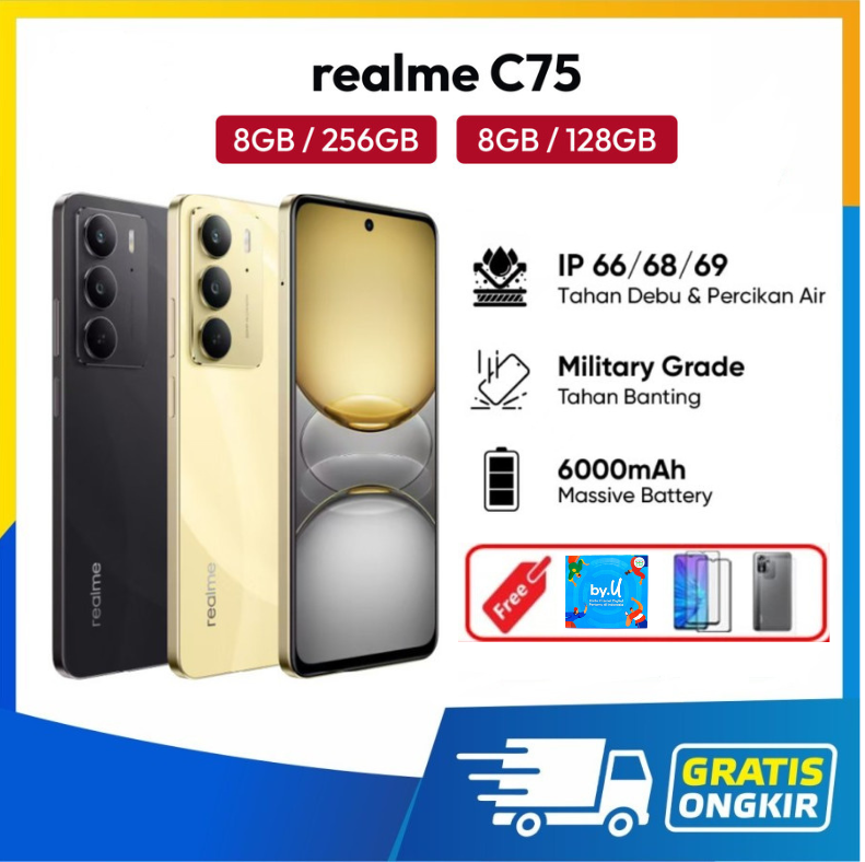 HP realme C75 8/256 8/128 GB Helio G92 Max chipset-warranty, 8/256 GB Harga  1,761,150 Ringgit*Penghantaran Percuma