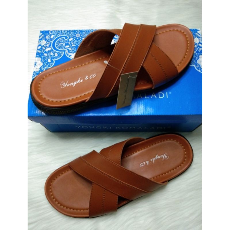 Sandal Laki laki kekinian murah-Sandal Cowok Branded Murah-Sandal
