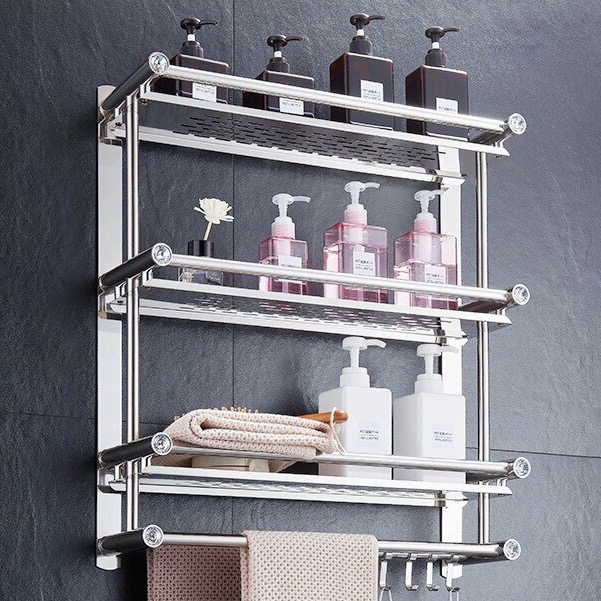 Rak Handuk Kamar Mandi Terbaru Rak Dinding Serbaguna Rak Handuk Stainless Gantung Harga 82,000 rupiah*Gratis Ongkir