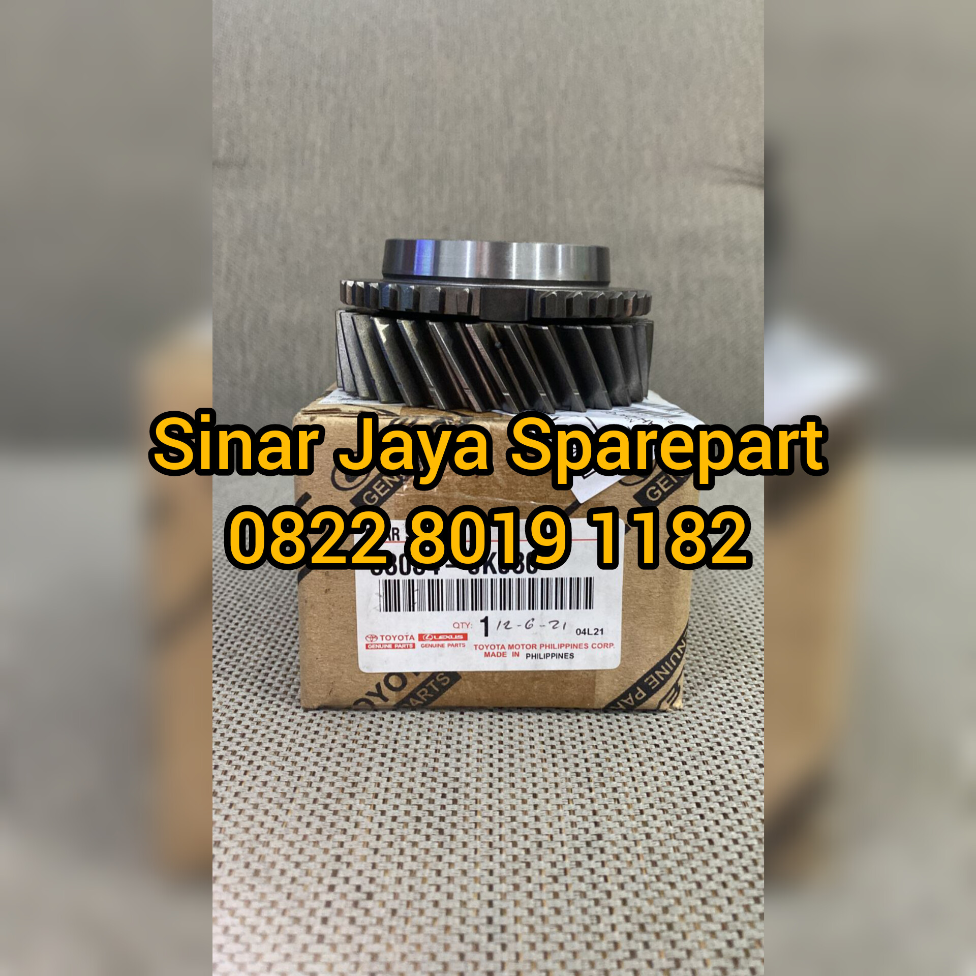 Gigi 3 Innova Reborn 2.4cc 2400cc 2GD Original 33034-0K080 Harga 2,150,000 rupiah*Gratis Ongkir